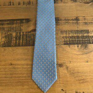 Tie, Nola Couture, Light Blue, Fluer de lis